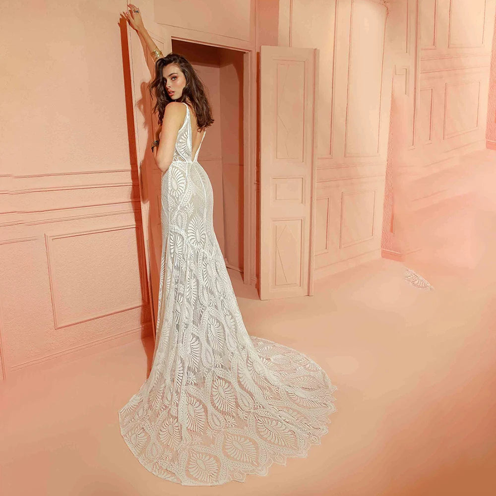 Abiti Da Sposa Azzurro Polvere